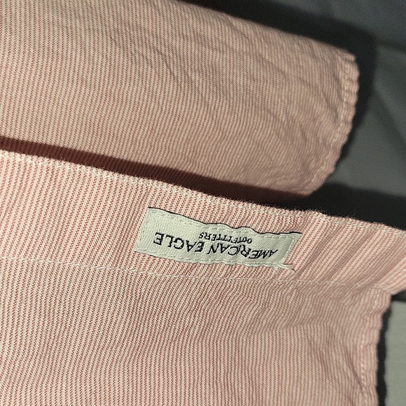 American Eagle Seriously Soft Short Sleeve Button Down - Picture 4 of 5